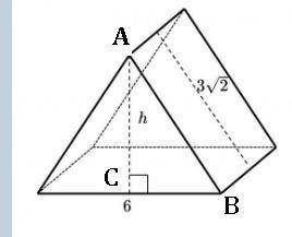 Each vertical cross-section of the triangular prism shown below is an isosceles triangle. 37 what is
