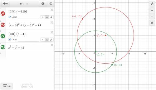 Write the standard equation for the circle.  center (-6 9) r=3 a. (x-9)^2+(y+6)^2=9 b. (x+6)^2+(y-9)