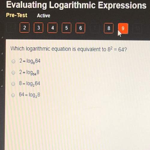 which-logarithmic-equation-is-equivalent-to-8-2-64-15368959-04-07