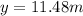 y = 11.48 m