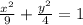 \frac{x^{2}}{9}+\frac{y^{2}}{4}=1