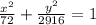 \frac{x^{2}}{72}+\frac{y^{2}}{2916}=1