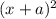 (x+a)^2