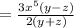=\frac{3x^{5}(y-z)}{2(y+z)}