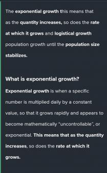 In question:Determine whether the data in the tables below represent exponential or logistic growth.