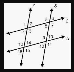 If Angle 6 is congruent to angle 10 and Angle 5 is congruent to angle 7, which describes all the lin