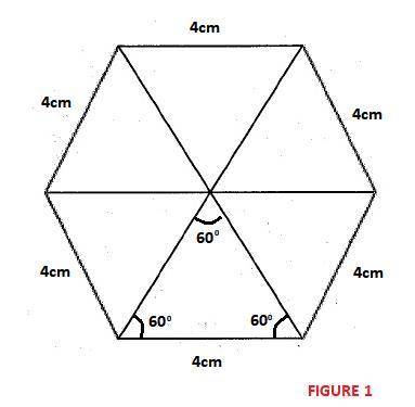 Score for Question 3: ___ of 5 points) 3. Use the diagram of a REGULAR HEXAGON and follow these step