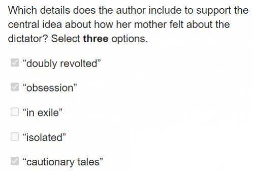 Which details does the author include to support the central idea about how her mother felt about th