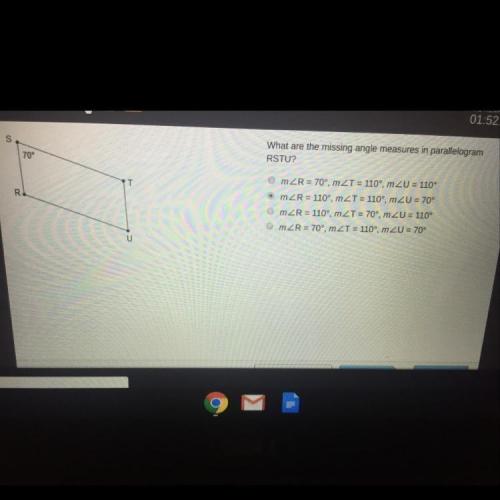 parallelogram-r-s-t-u-is-shown-angle-s-is-70-degrees-what-are-the-missing-angle-measures-in