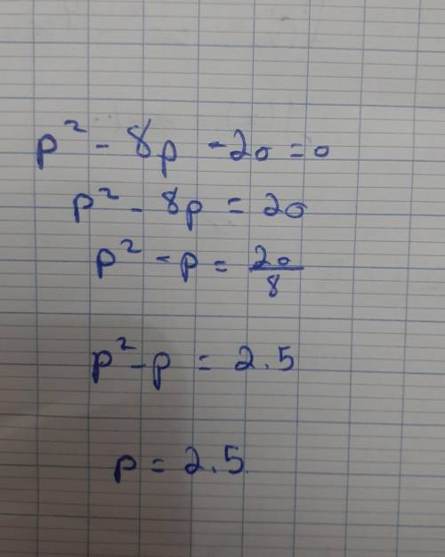 P^2 - 8p - 20

identify the expression as a perfect-square trinomial, a difference of squares , or