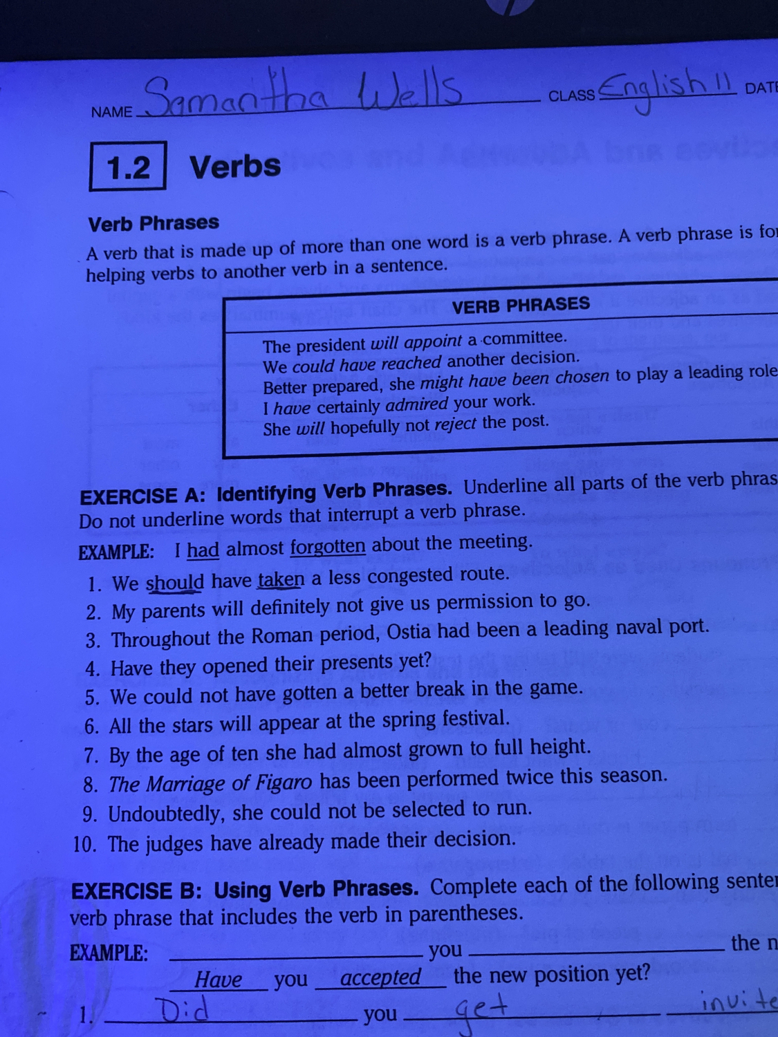 exercise-a-identifying-verb-phrases-underline-all-parts-of-the-do-not