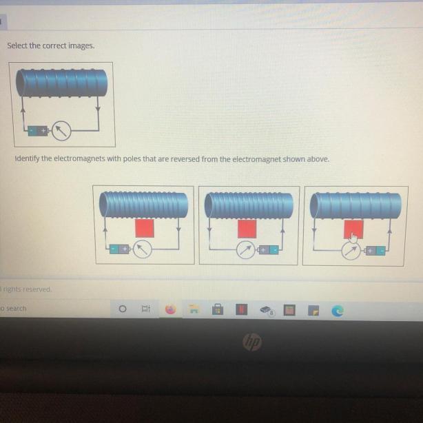 We've attached a picture of the 3 electromagnets options below the main electromagnet.Answer:The thi